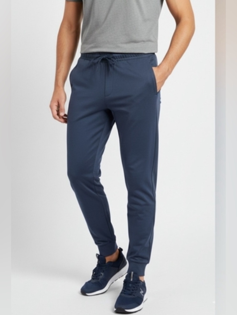 🔥🔥🔥 Lolë Men's Lightweight Lounge Joggers Navy Blue NWOT